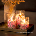 glass home decoration remote timer velas led candle